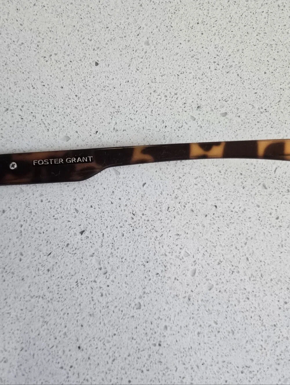 Foster Grant Tortoiseshell Rectangle Sunglasses with Brown Lenses